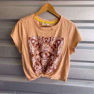 Anthropologie Catie St. Jacques x Celandine Crew-Neck Twist Baby Tee